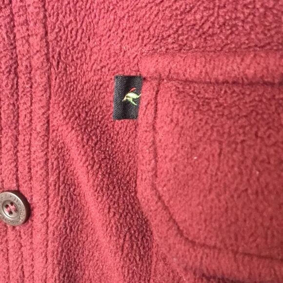 RedHead Maroon Button Down Fleece Shirt Jacket - Picture 7 of 9